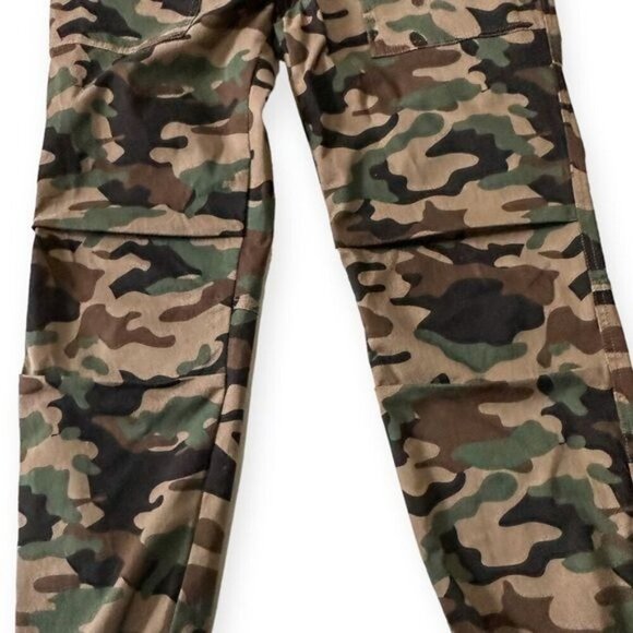 Nili Lotan Cropped French Military Pant In Coyote Brown Camo,  Size 6, Ankle Zip - Picture 11 of 14